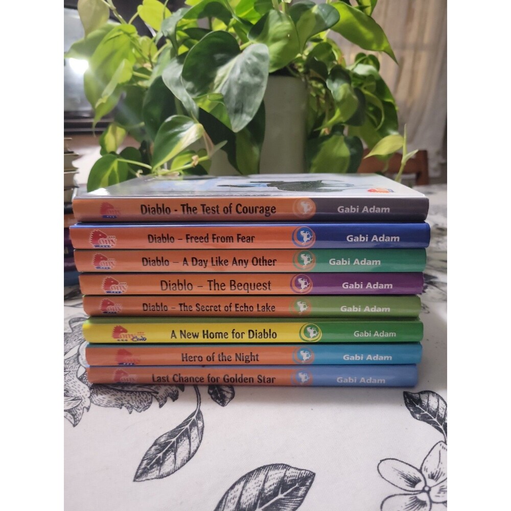 8 -Pony Club Chapter Books Hardcover - Lot- Horse Diablo + Gabi Adam Teen YA